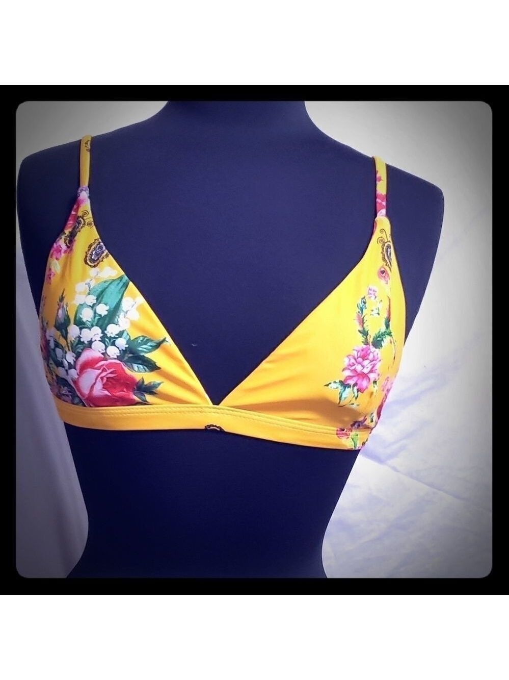 Floral Bikini Top Size 34